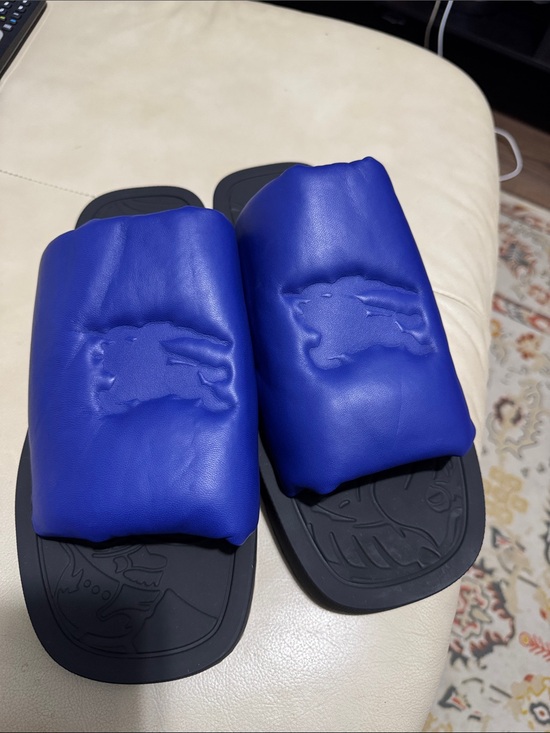 Burberry Royal Blue Padded Slide Sandals for Men main image 5